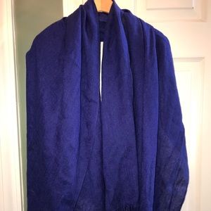 H&M Blue Fringe Scarf